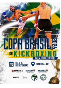 Poster Copa Brasil de Kickboxing 2026